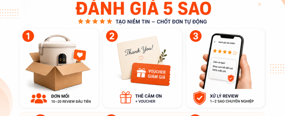 BÍ QUYẾT XÂY DỰNG HỆ THỐNG ĐÁNH GIÁ SHOPEE: TẠO “HIỆU ỨNG ĐÁM ĐÔNG” BỨT PHÁ DOANH SỐ
