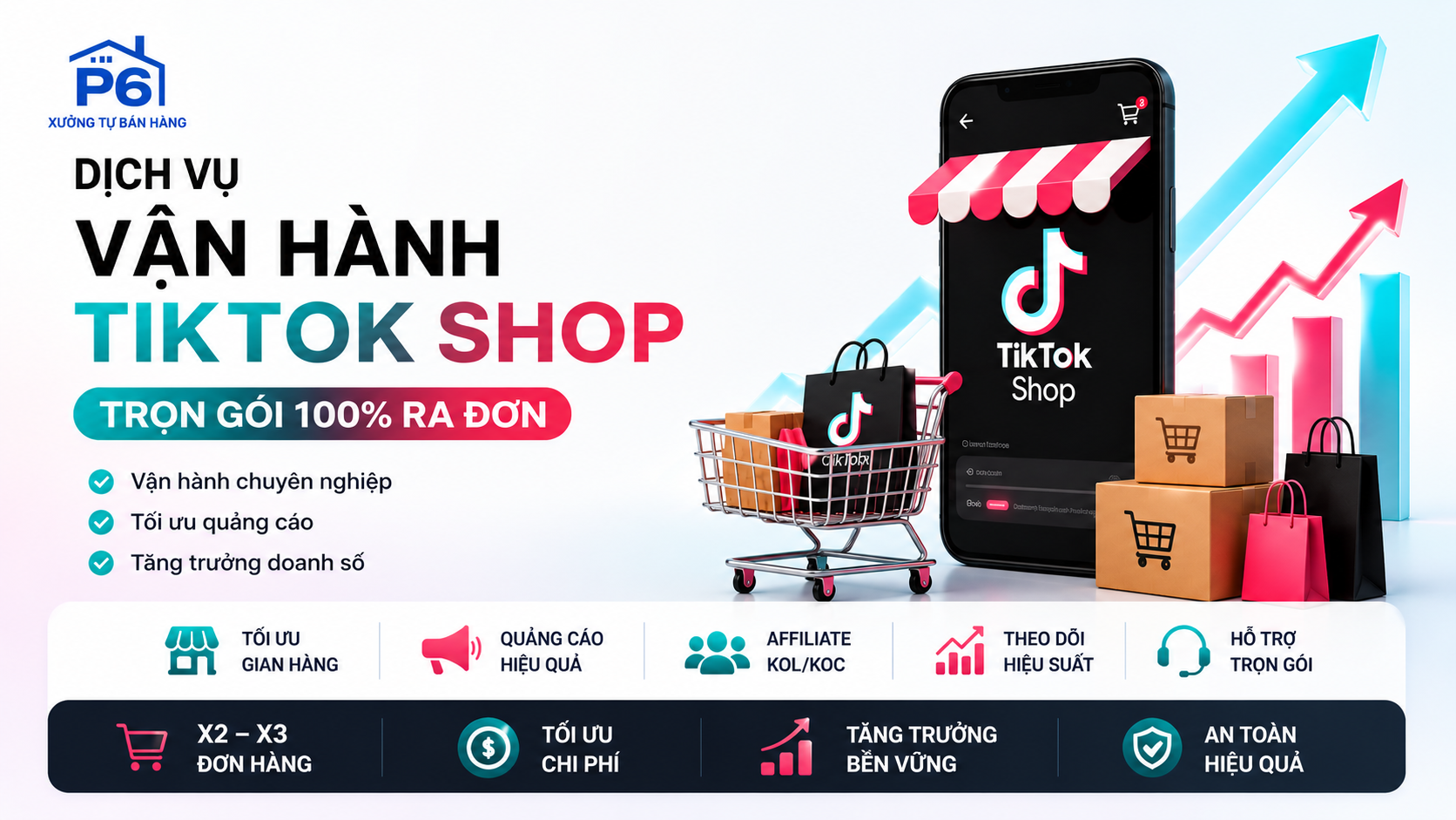 DỊCH VỤ VẬN HÀNH TIKTOK SHOP TRỌN GÓI TĂNG TRƯỞNG X2 X3 DOANH THU
