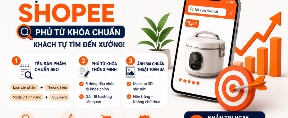 TỐI ƯU SEO SHOPEE GIẢI PHÁP KÉO TRAFFIC TỰ NHIÊN CHO NHÀ XƯỞNG